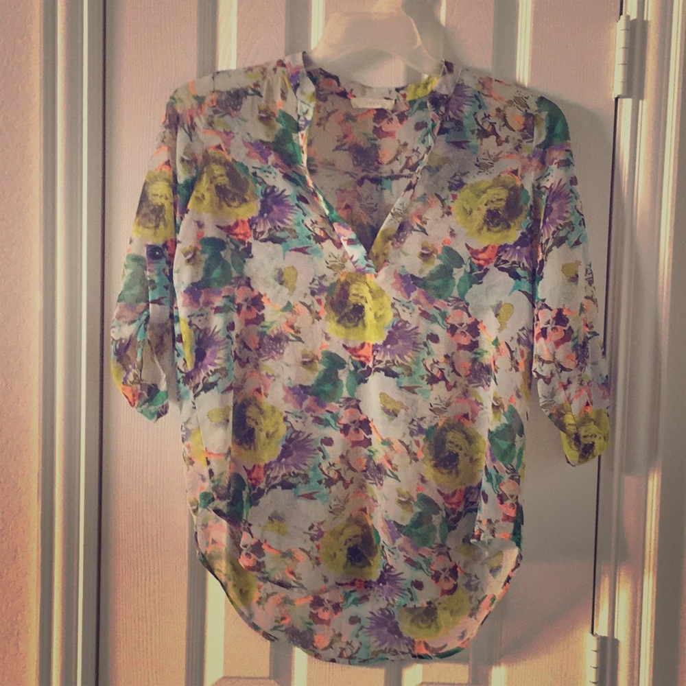 LUSH Floral blouse